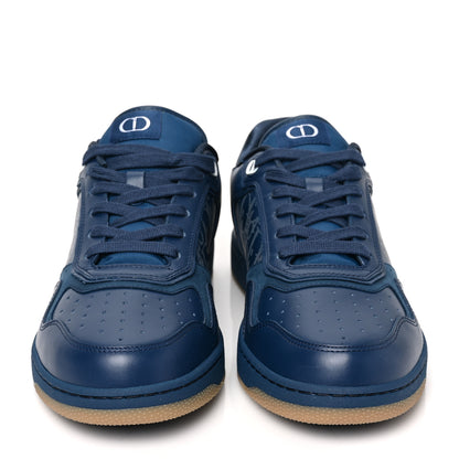 Christian Dior Smooth Calfskin Oblique Galaxy Mens B27 Low Top Sneakers 43 Blue Beige 2 of 7