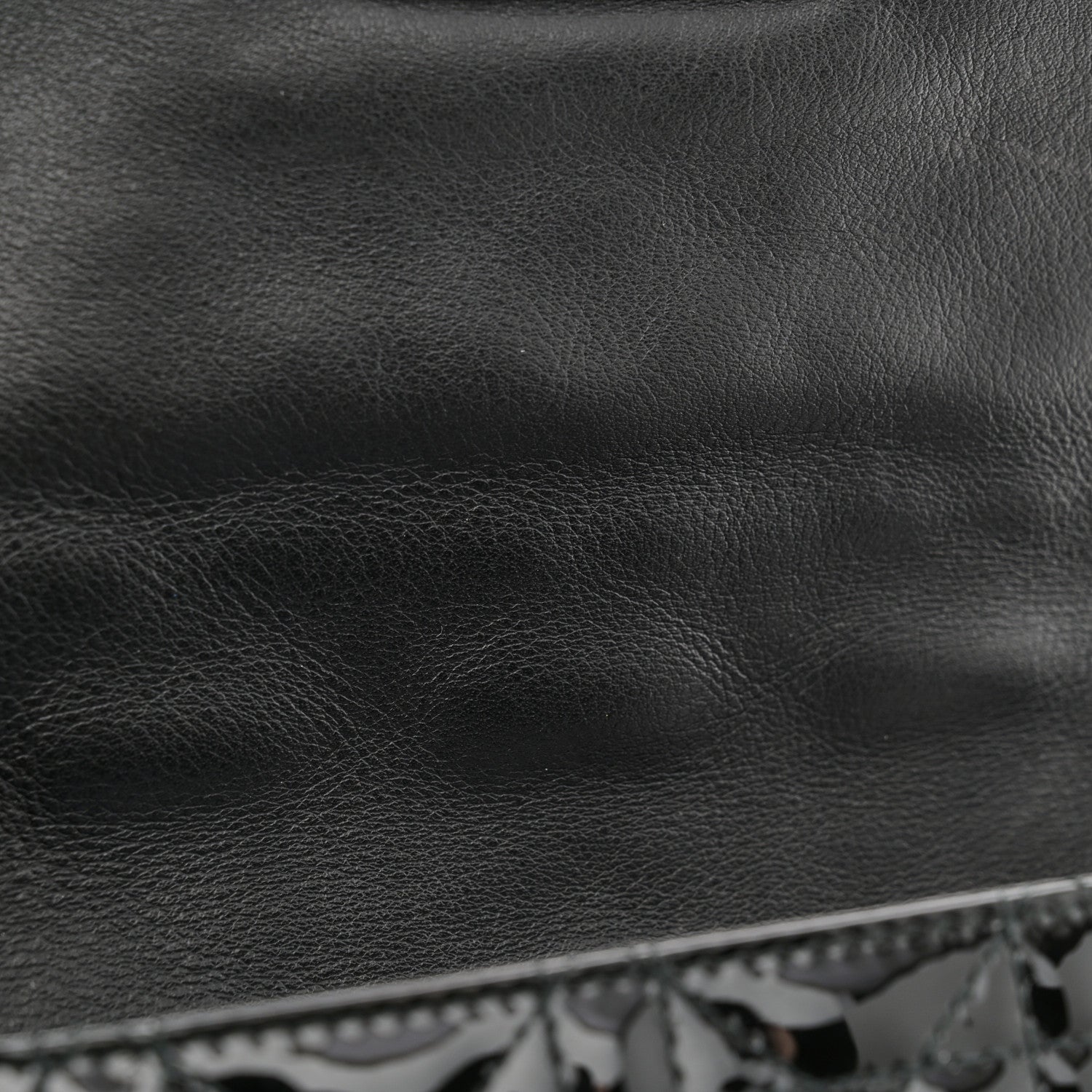 Christian Dior Patent Cannage New Lock Pouch Black 8 of 11