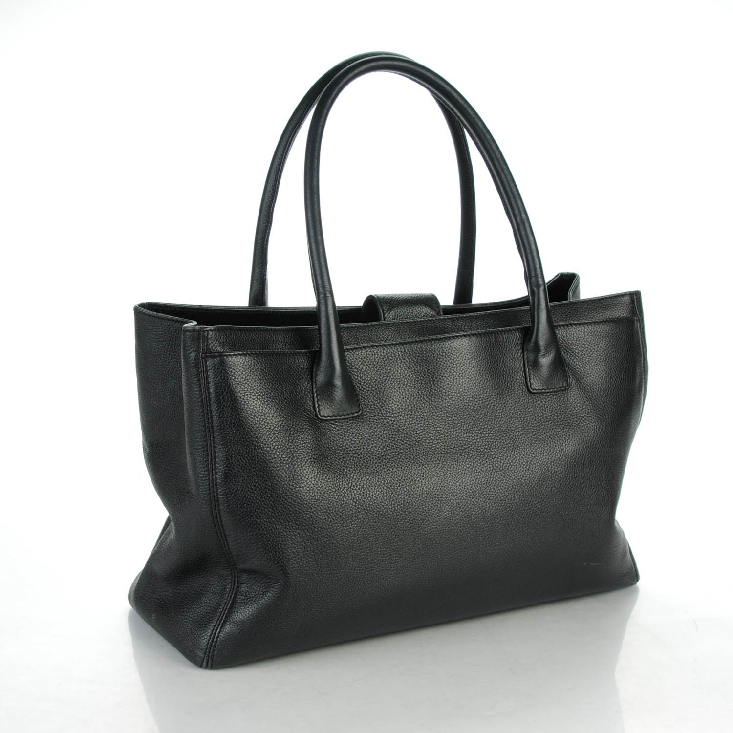 Chanel Calfskin Cerf Executive Shopper Tote Black 3 of 8