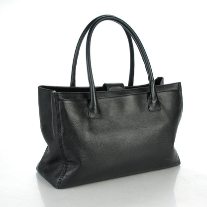 Chanel Calfskin Cerf Executive Shopper Tote Black 3 of 8