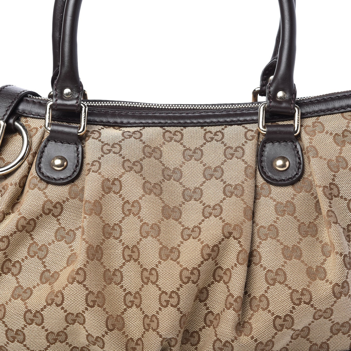 Monogram Medium Sukey Top Handle Dark Brown