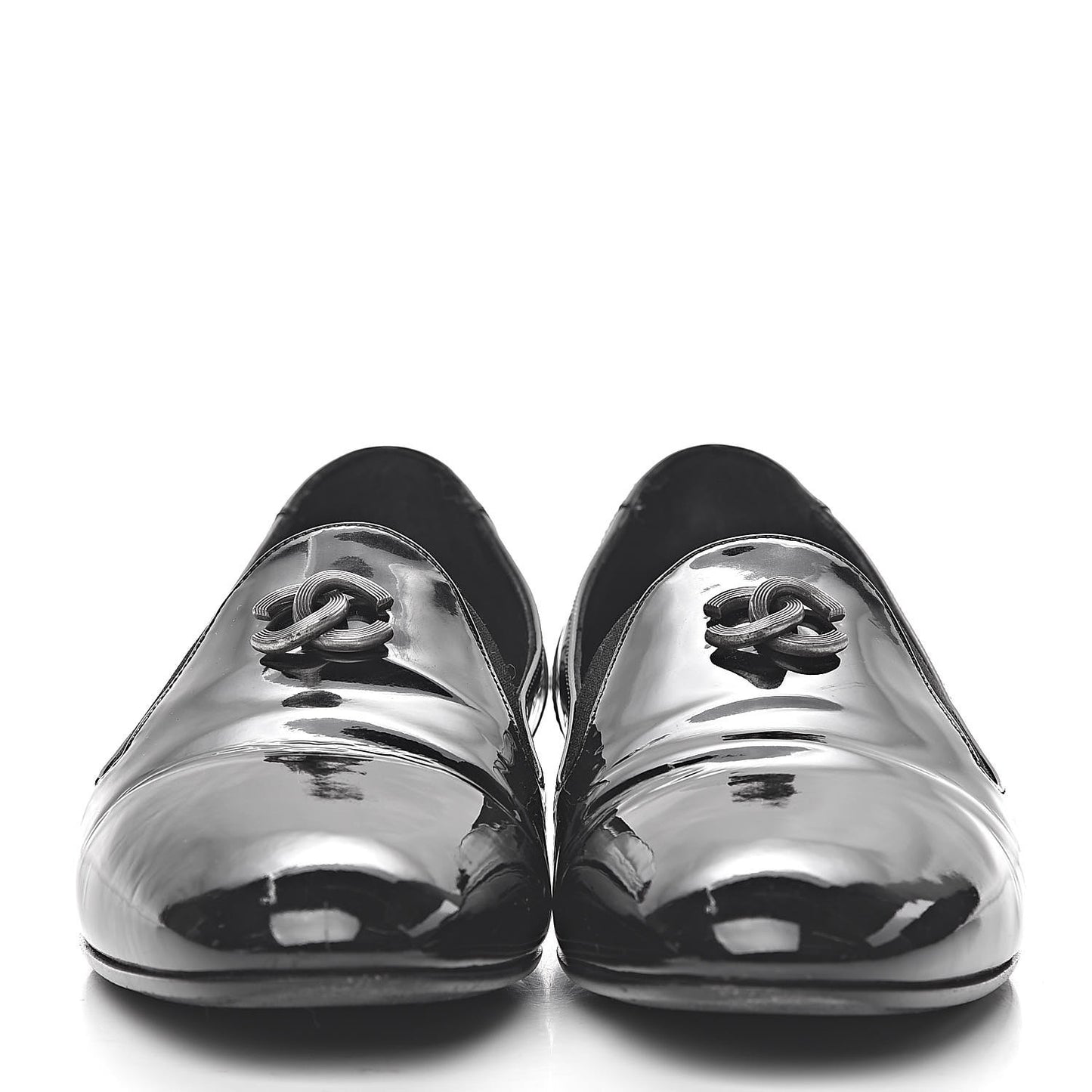 Patent CC Mocassin Loafers 40 Black