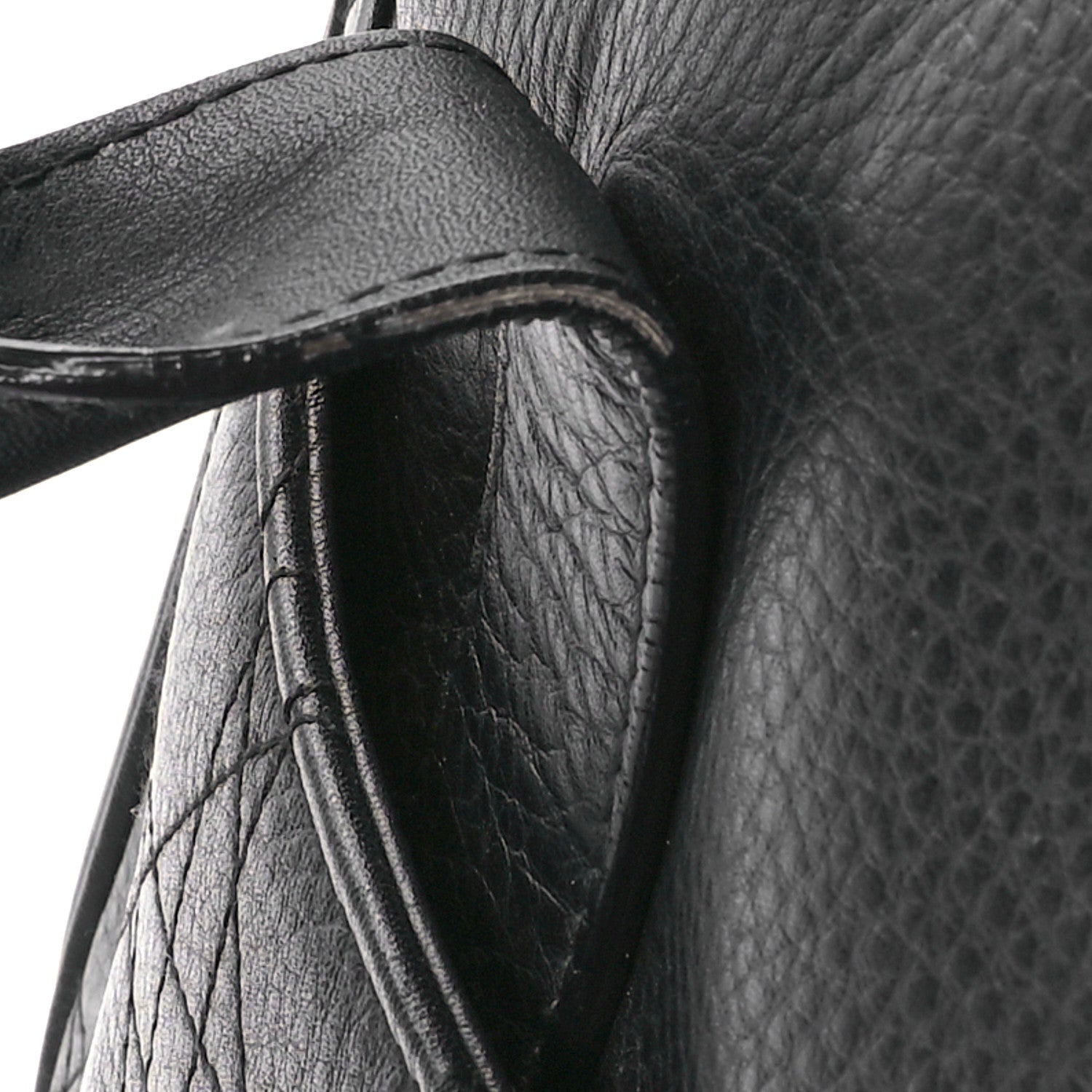 Christian Dior Calfskin Cannage D Buckle Tote Black 12 of 13