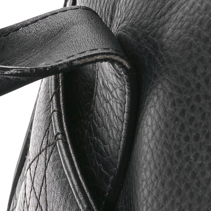 Christian Dior Calfskin Cannage D Buckle Tote Black 12 of 13