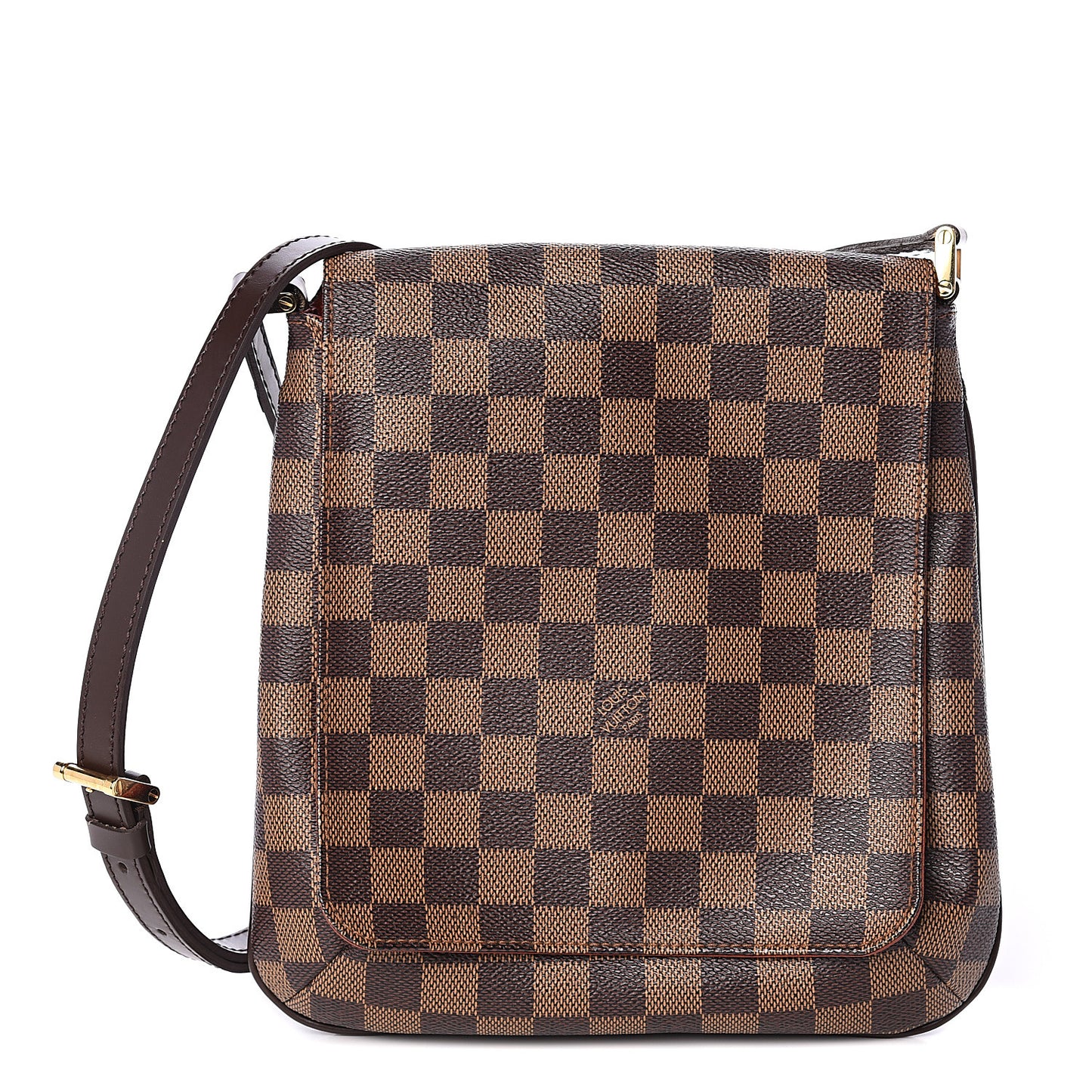 Damier Ebene Musette Salsa Long Strap