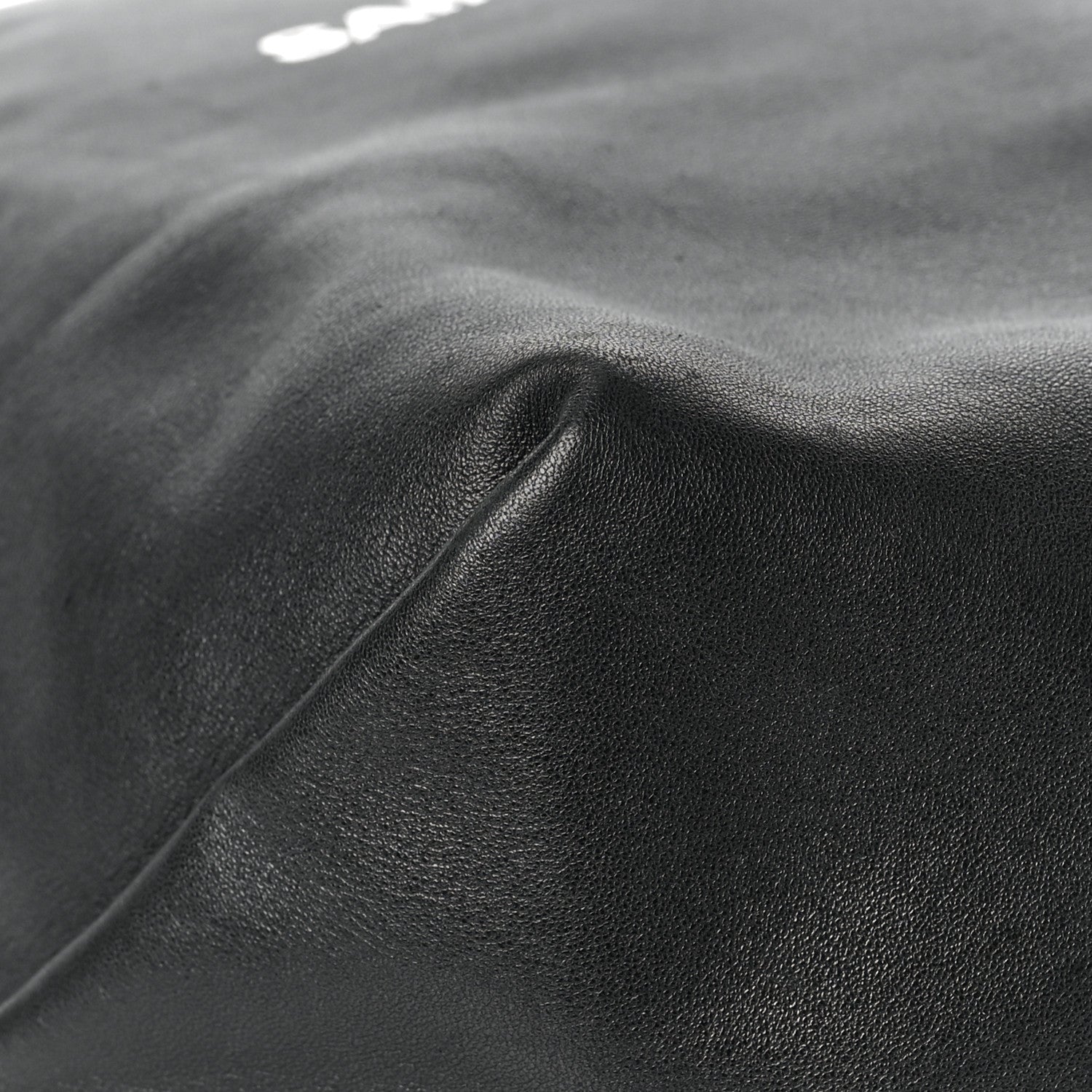 Saint Laurent Lambskin Teddy Drawstring Bag Black 7 of 8