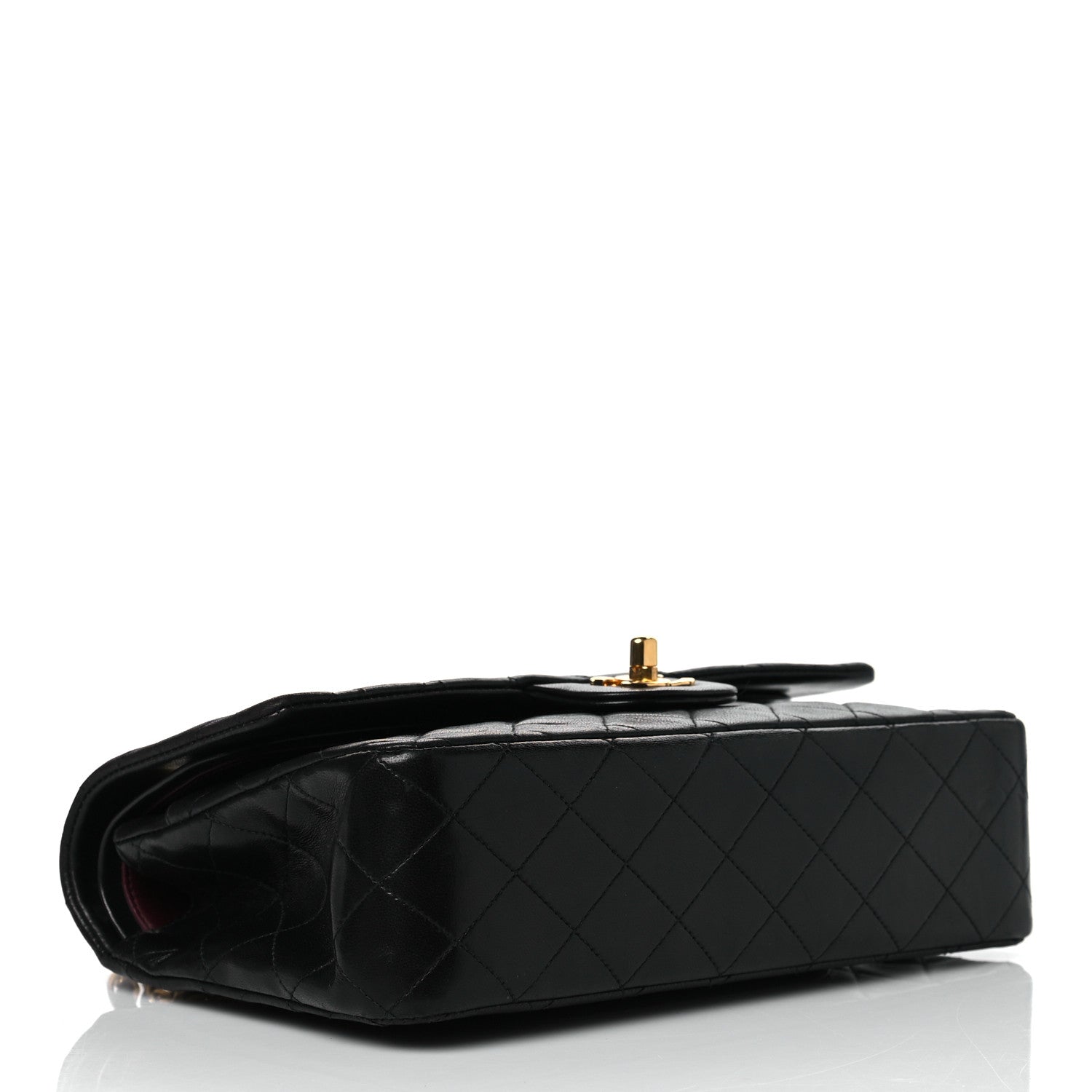 Chanel Lambskin Quilted Medium Double Flap Black 4 of 10