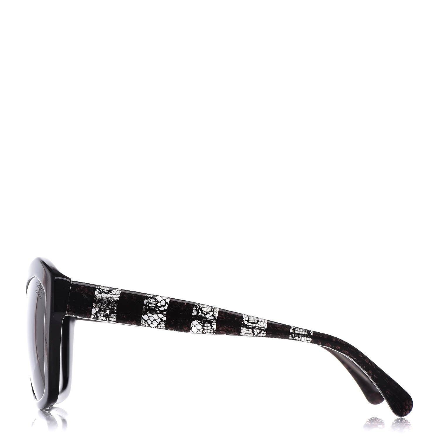 Chanel Lace Effect Sunglasses 5296 Black 3 of 9