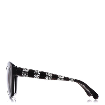 Chanel Lace Effect Sunglasses 5296 Black 3 of 9