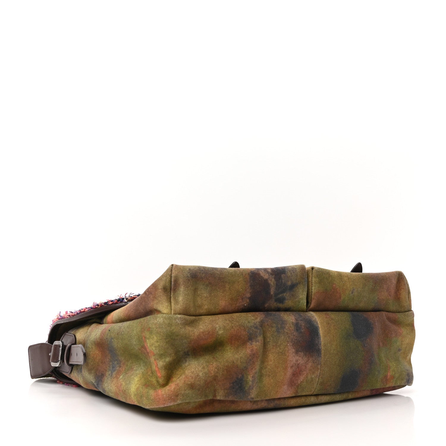 Chanel Washed Toile Large Graffiti On The Pavements Messenger Khaki Multicolor 4 of 10