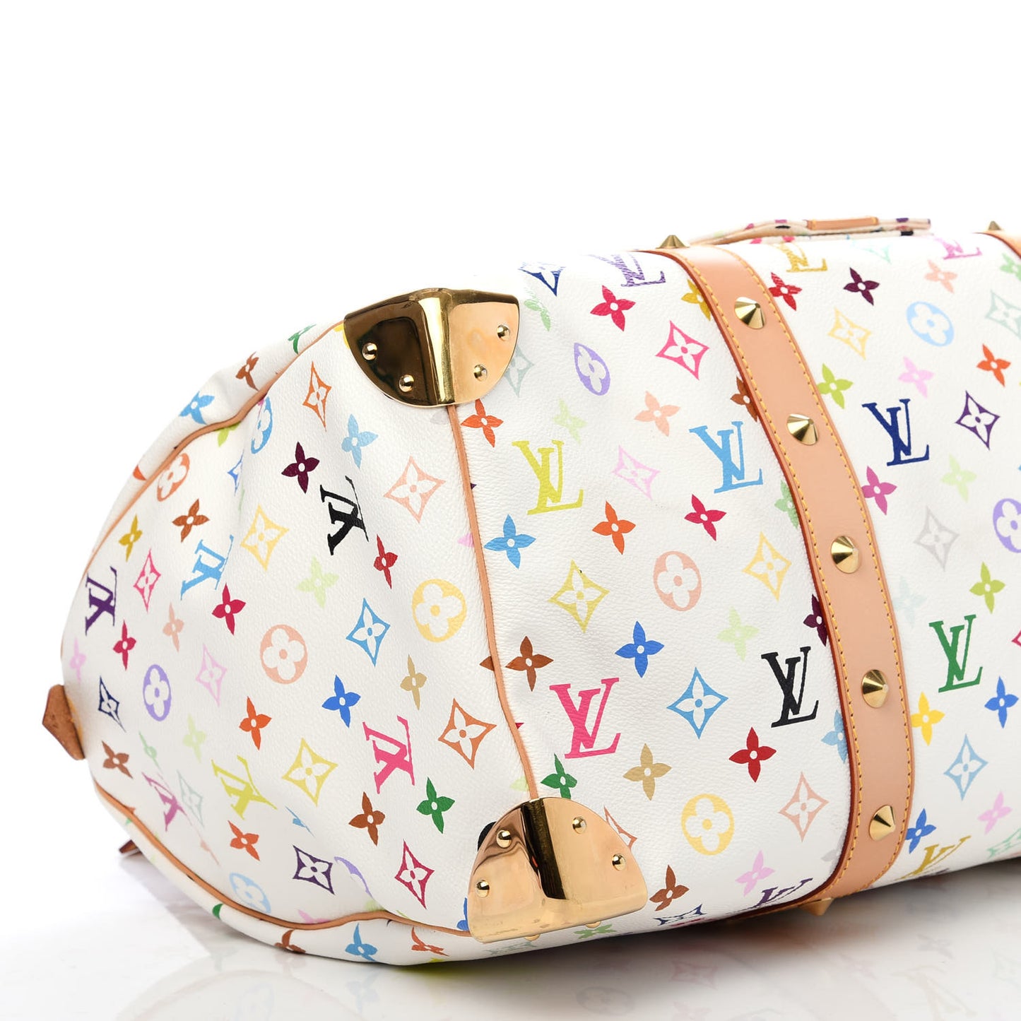 Monogram Multicolor Keepall 45 White