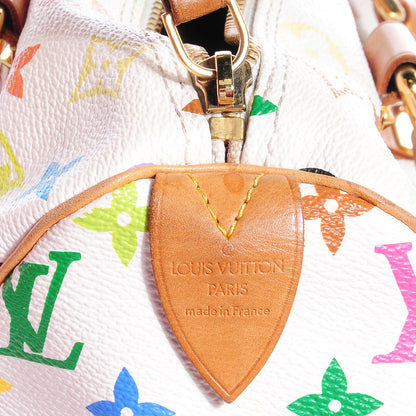 Louis Vuitton Monogram Multicolor Speedy 30 White 6 of 7