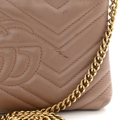Gucci Calfskin Matelasse Mini GG Marmont Chain Bag Porcelain Rose 15 of 15
