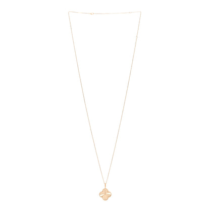 Van Cleef & Arpels 18K Yellow Gold Guilloche Magic Alhambra Long Necklace 3 of 5