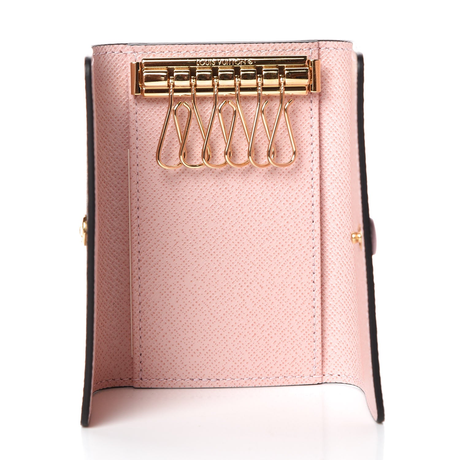 Louis Vuitton Damier Ebene Multicles 6 Key Holder Rose Ballerine 5 of 7