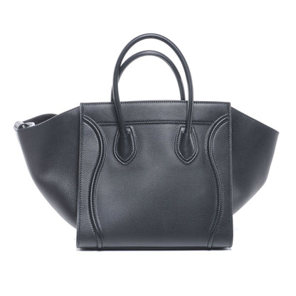 Celine Smooth Calfskin Medium Phantom Luggage Black 10 of 14