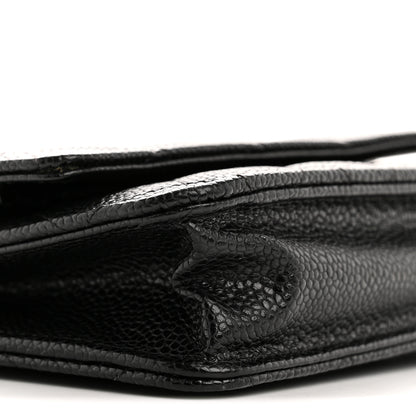 Chanel Caviar Quilted Wallet On Chain WOC Black 9 of 13