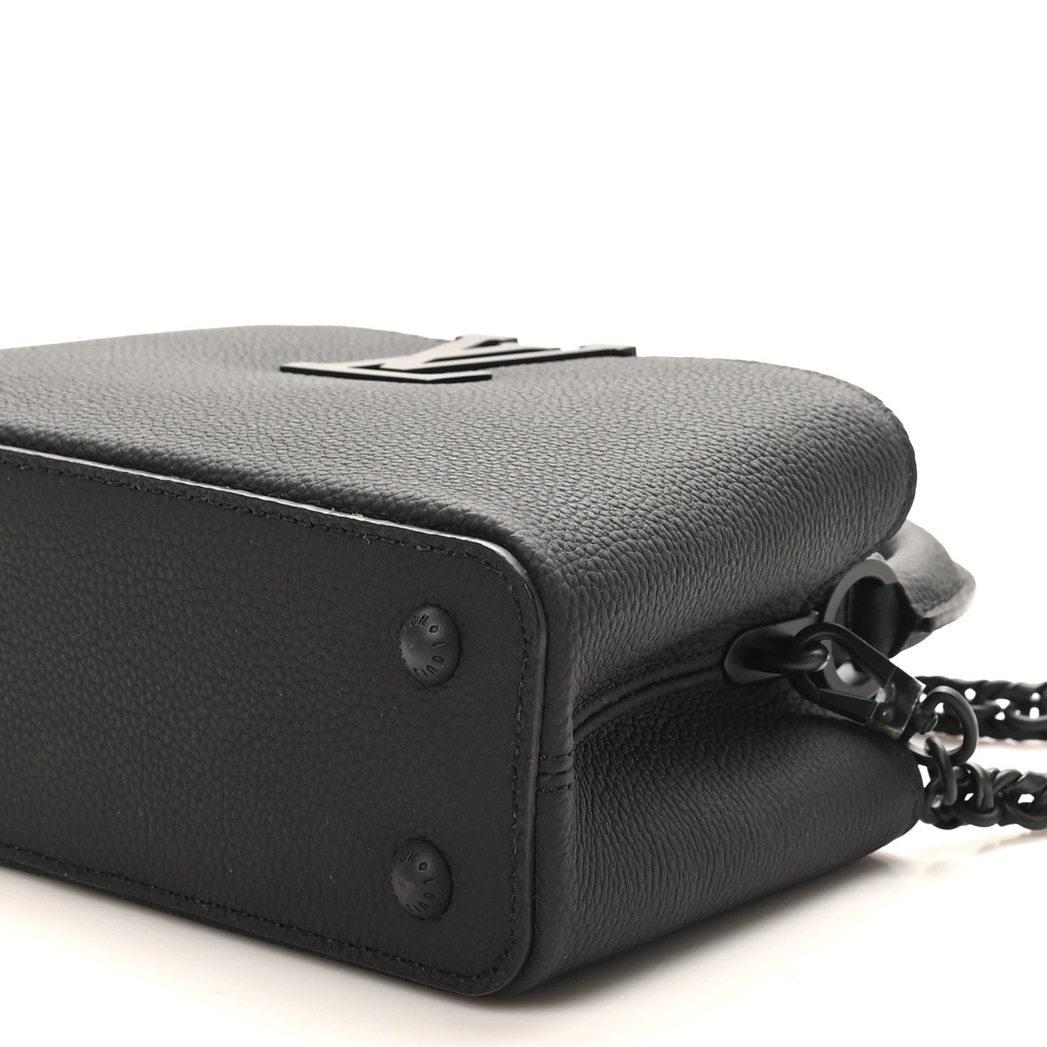 Louis Vuitton Matte Taurillon Capucines East West Mini All Black 9 of 10