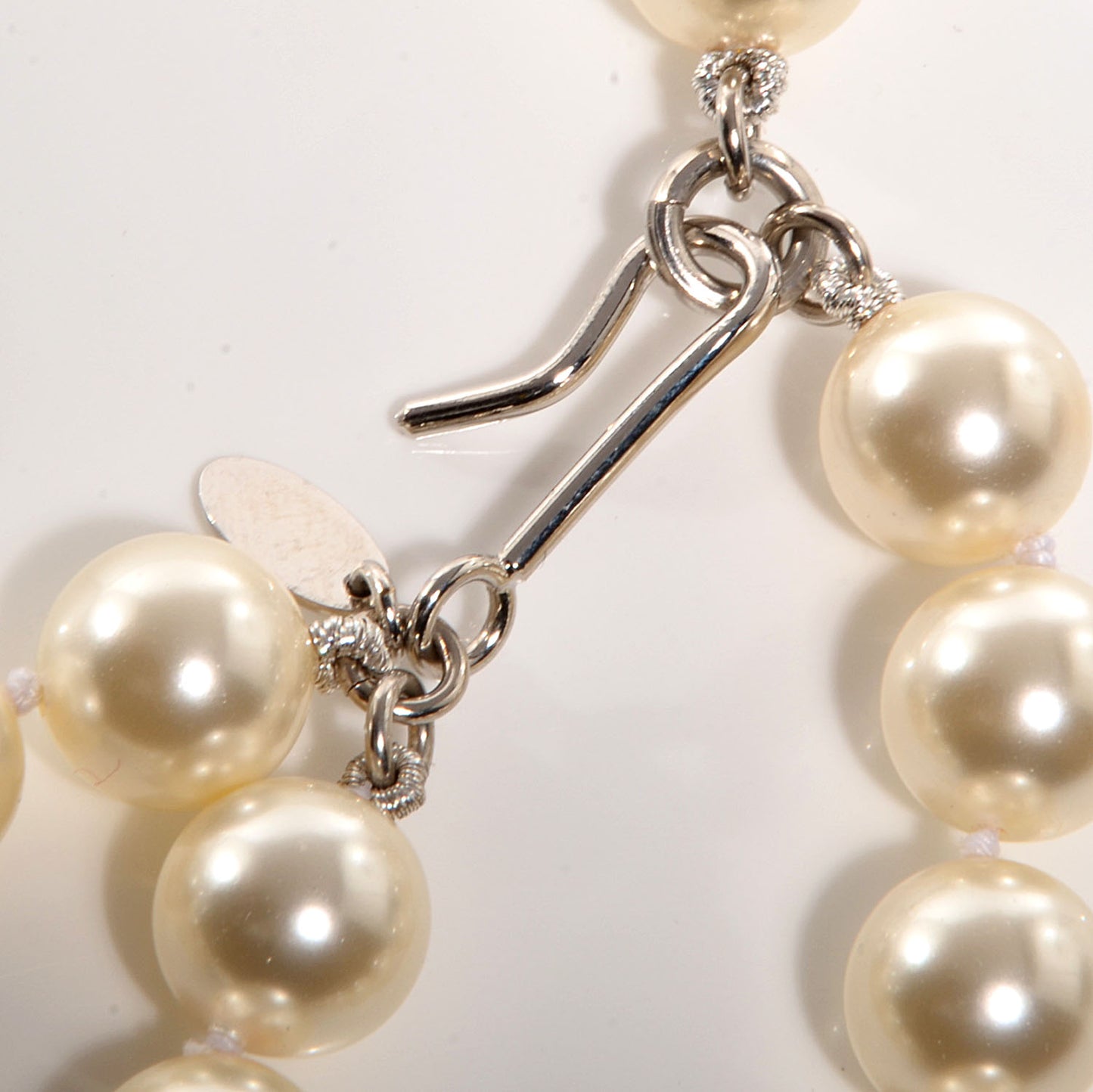 Pearl CC Double Strand Belt 95 Silver