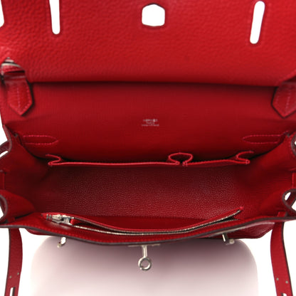 Hermes Taurillon Clemence Jypsiere 28 Rouge Casaque 4 of 10