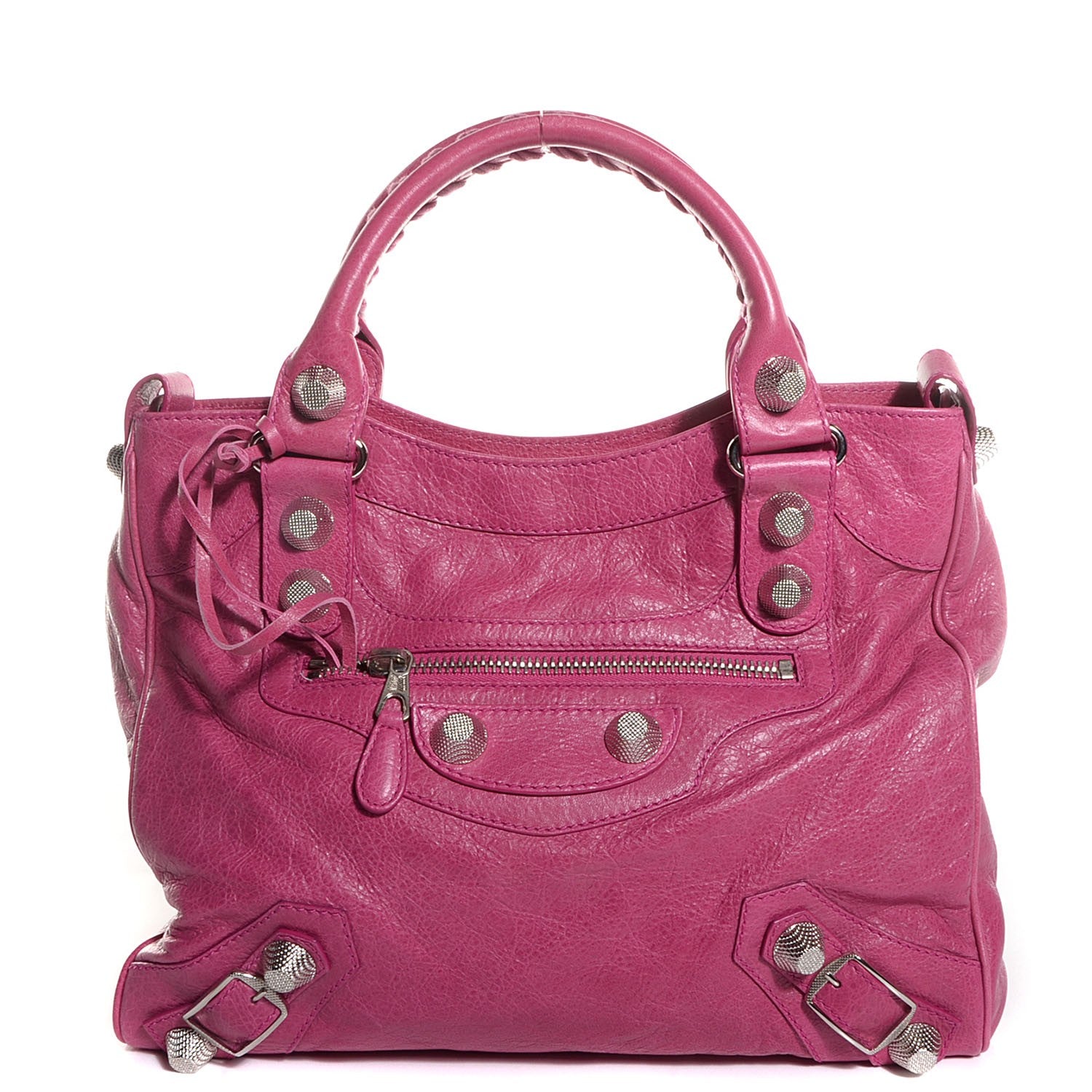 Balenciaga Agneau Giant 21 Silver Hardware Velo Cyclamen Fucsia 1 of 11