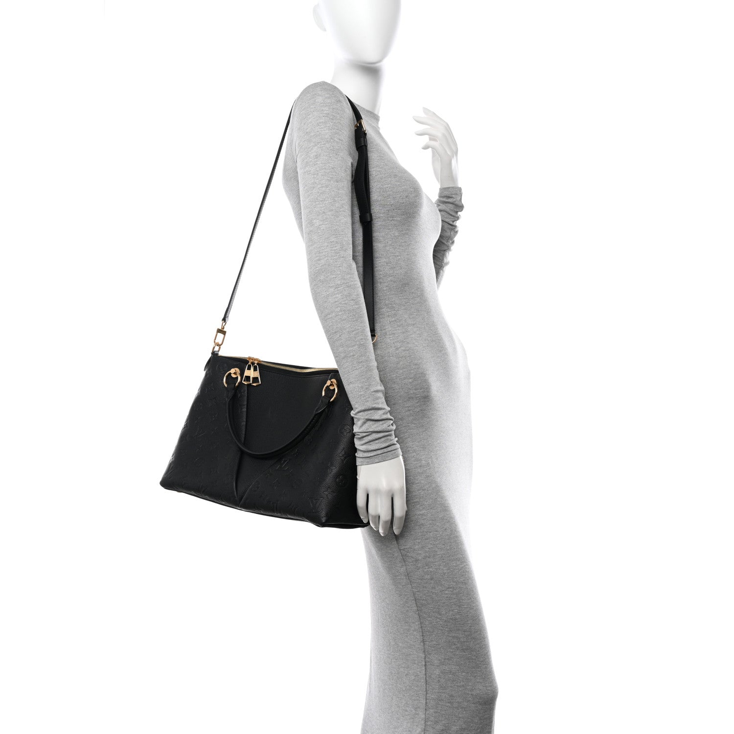 Louis Vuitton Empreinte V Tote MM Black 2 of 12