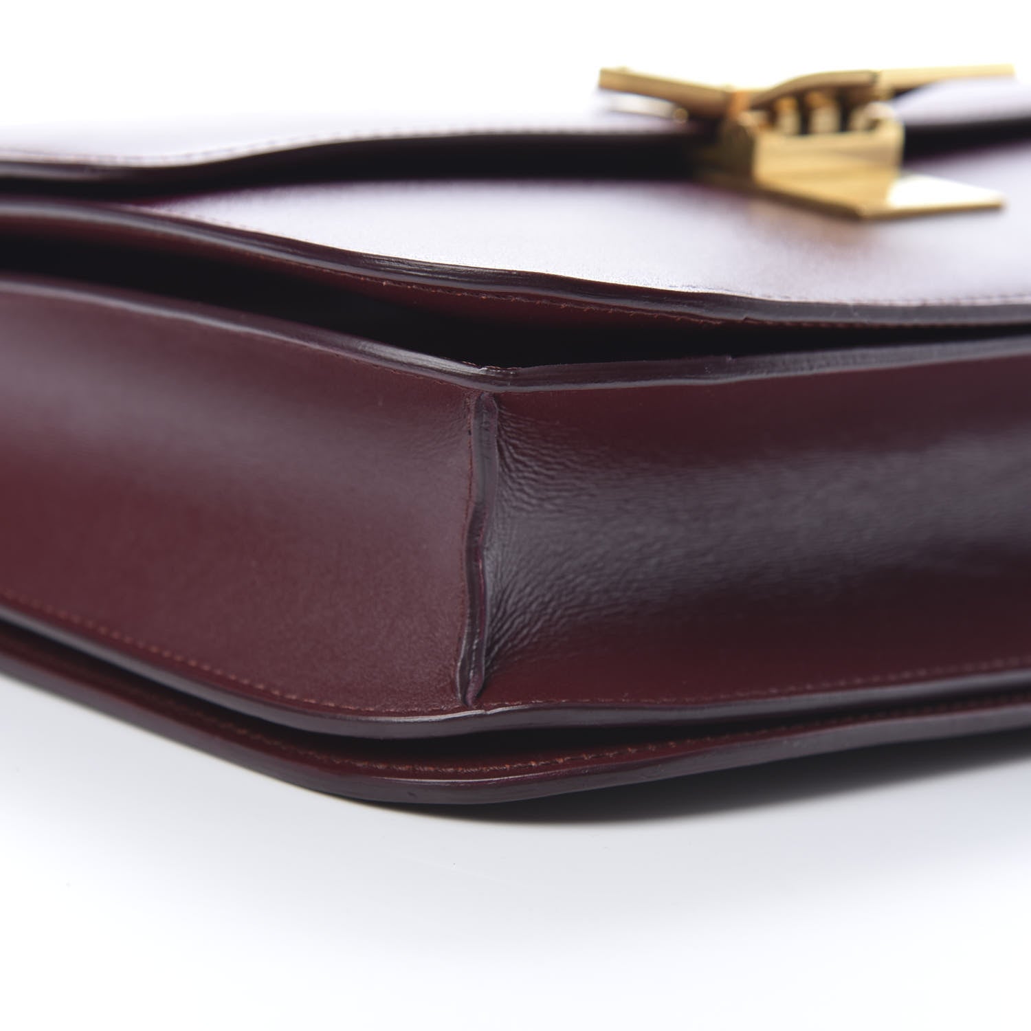 Celine Box Calfskin Medium Classic Box Flap Bag Burgundy 9 of 11