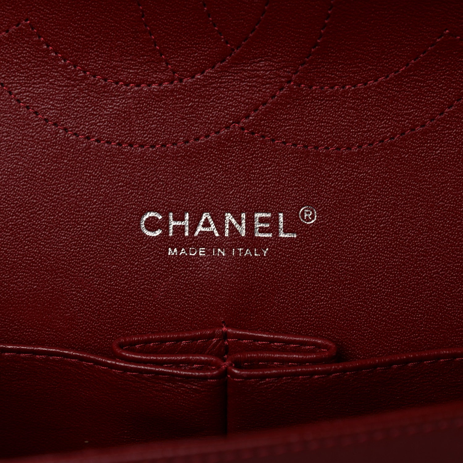 Chanel Caviar Quilted Jumbo Double Flap Dark Red 6 of 10