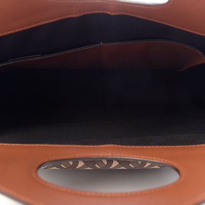 Burberry E-Canvas Monogram Stripe Medium Pocket Bag Bridle Brown 5 of 9
