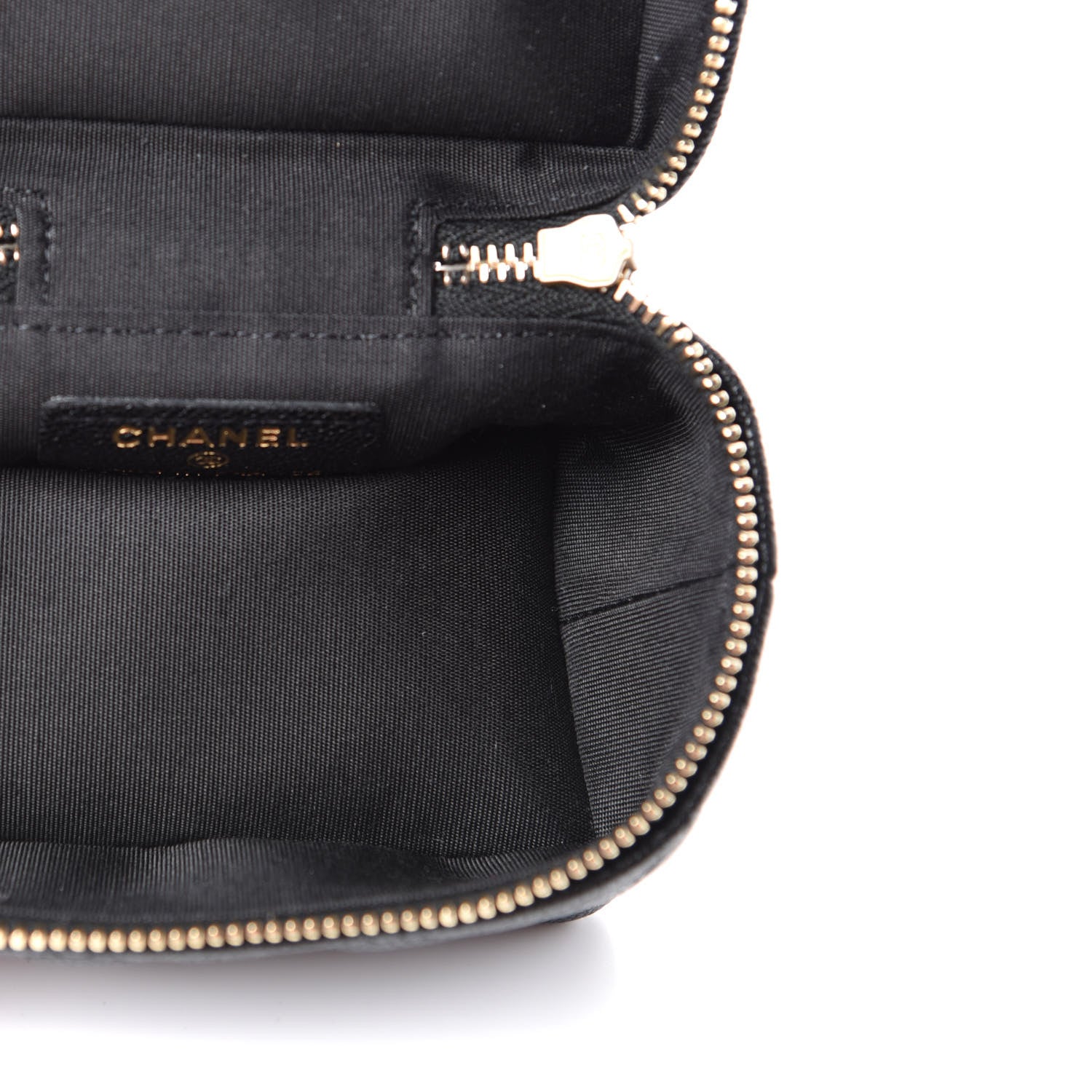 Chanel Caviar Quilted Mini Top Handle Vanity With Chain Black 5 of 8