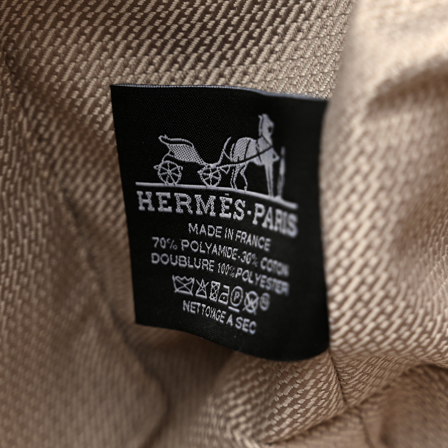 Hermes Canvas Large Bride-A-Brac Pouch Bleu Nuit 6 of 6