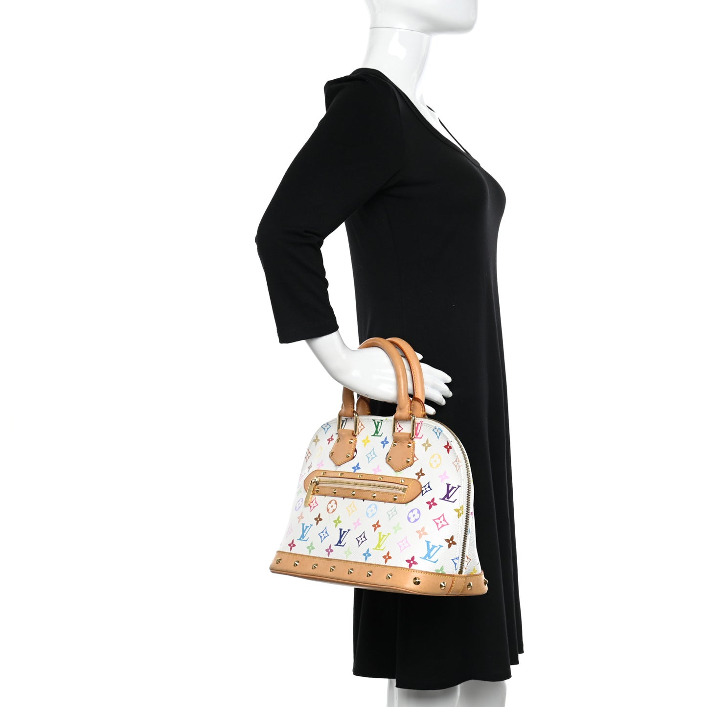 LOUIS VUITTON Monogram Multicolor Alma White