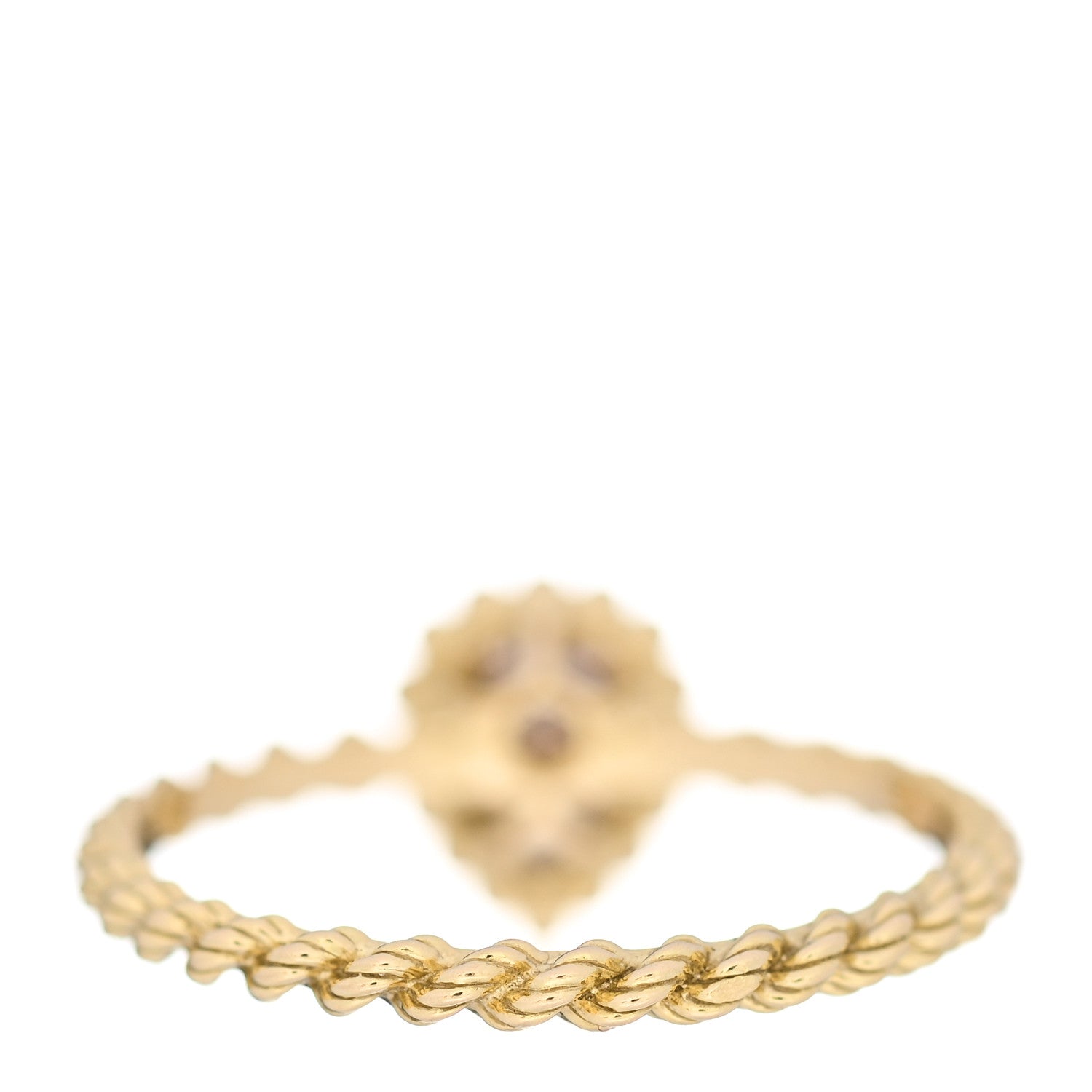 Boucheron 18K Yellow Gold Diamond XS Serpent Boheme Ring 56 7.5 3 of 5