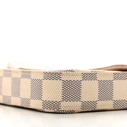 Louis Vuitton Damier Azur Pochette Felicie Chain Wallet Rose Ballerine 11 of 13