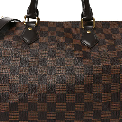 Louis Vuitton Damier Ebene Speedy Bandouliere 30 8 of 10