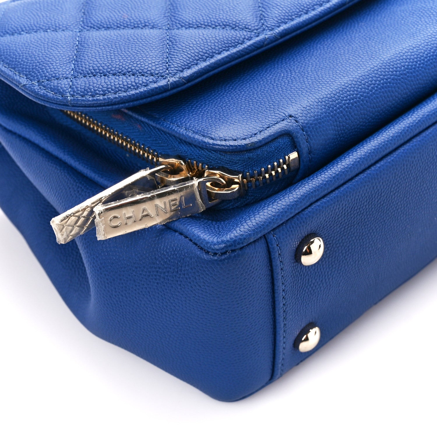Chanel Caviar Quilted Medium Business Affinity Flap Dark Blue 11 of 12
