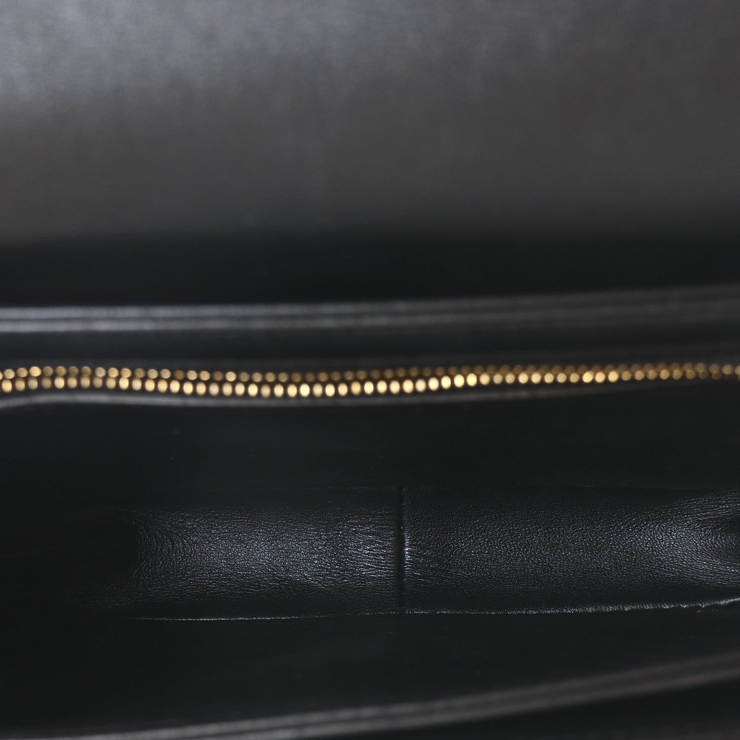 Celine Shiny Calfskin Teen Triomphe Black 5 of 10