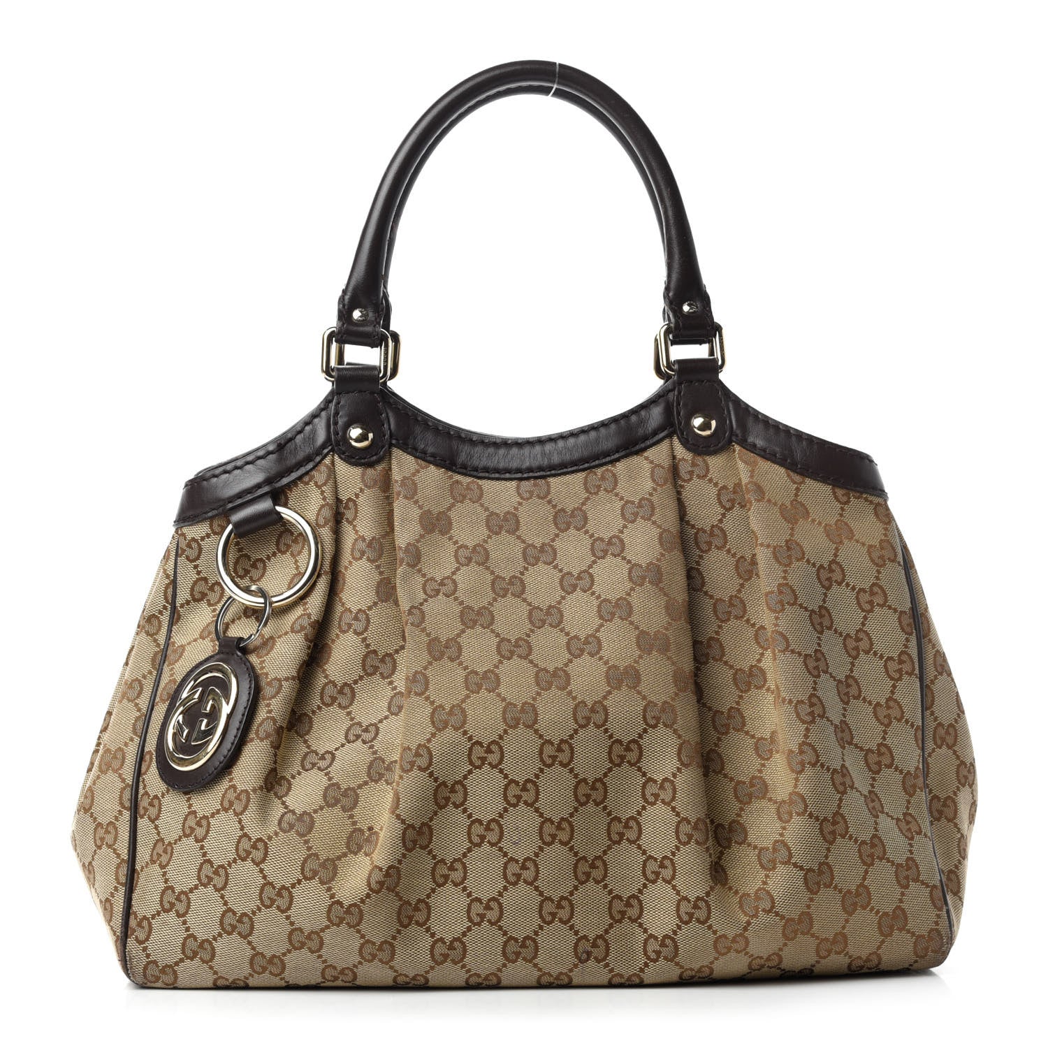 Gucci Monogram Medium Sukey Tote Dark Brown 1 of 15