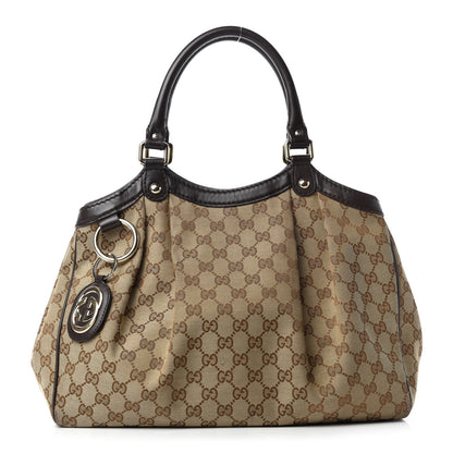 Gucci Monogram Medium Sukey Tote Dark Brown 1 of 15