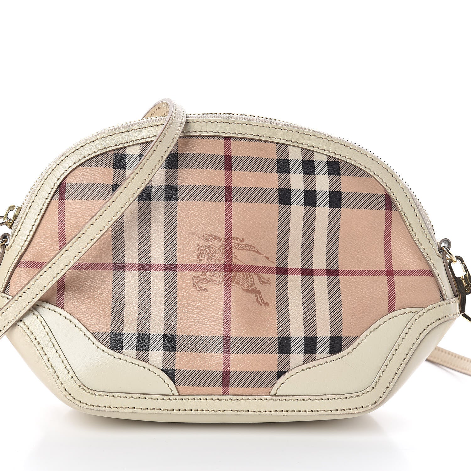 Burberry Haymarket Check Mini Orchard Crossbody Beige 7 of 9