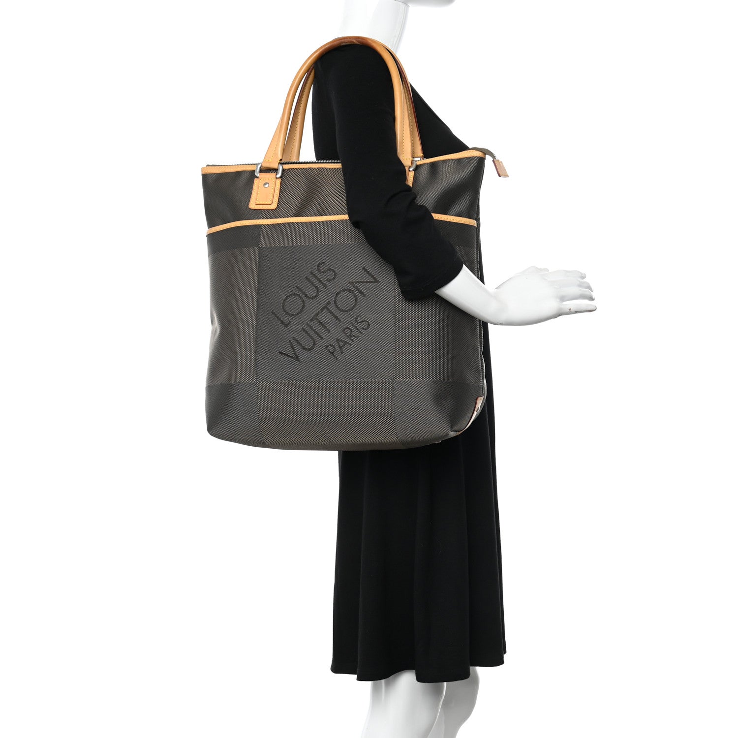 Louis Vuitton Damier Geant Cougar Tote Terre 2 of 9