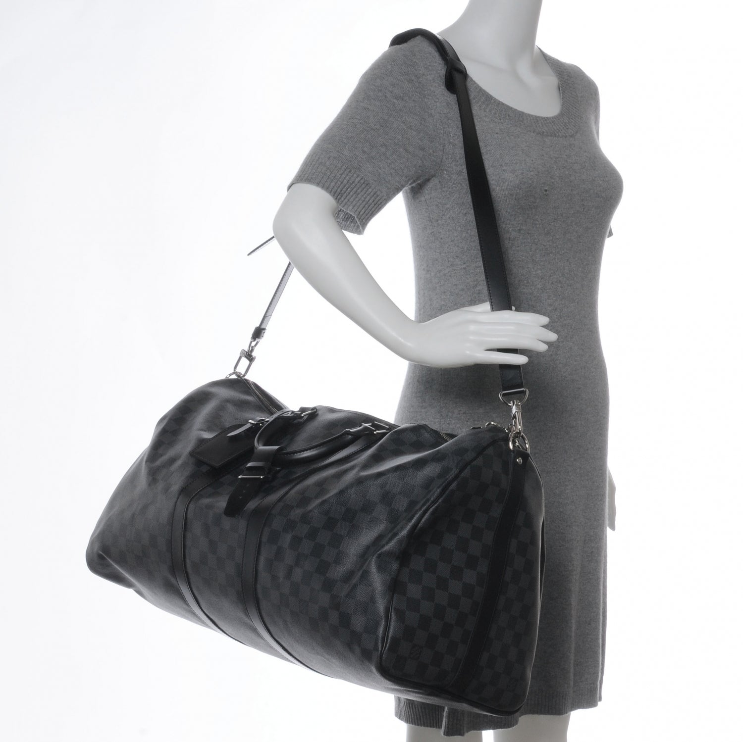 Louis Vuitton Damier Graphite Keepall Bandouliere 55 2 of 7