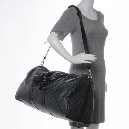 Louis Vuitton Damier Graphite Keepall Bandouliere 55 2 of 7