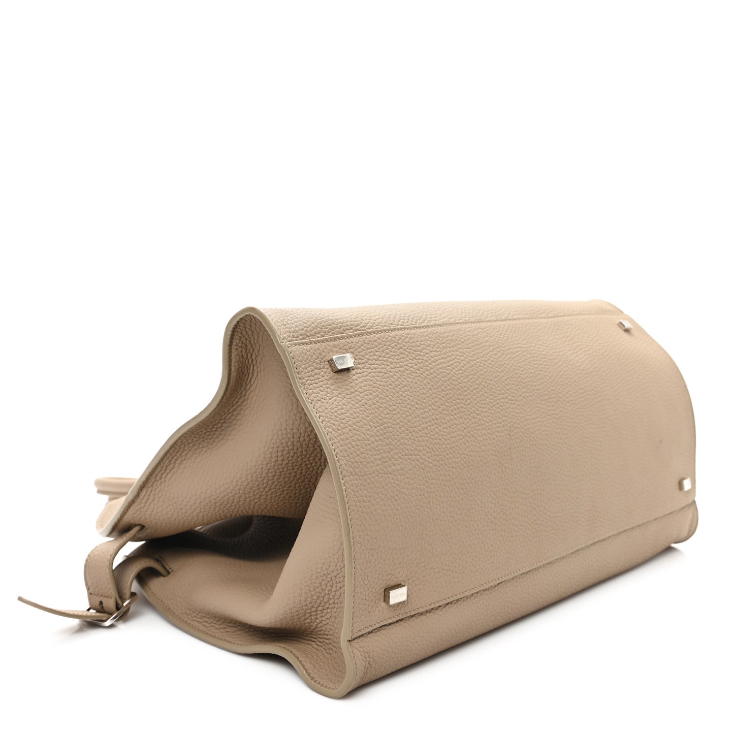 Matte Grained Calfskin Soft Margaux 15 Dark Taupe