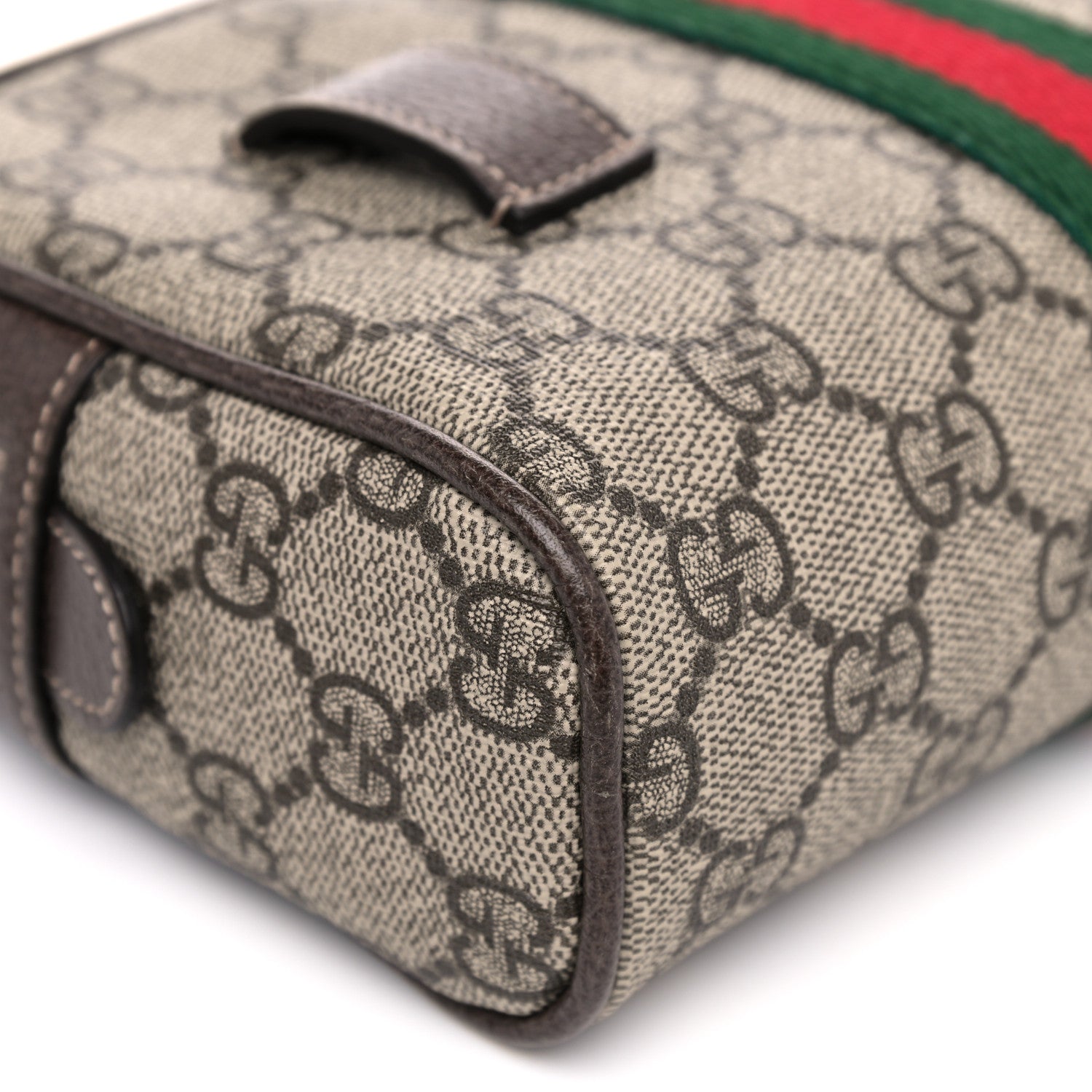 Gucci GG Supreme Monogram Web Small Ophidia Belt Bag 85 34 Dark Brown 11 of 12