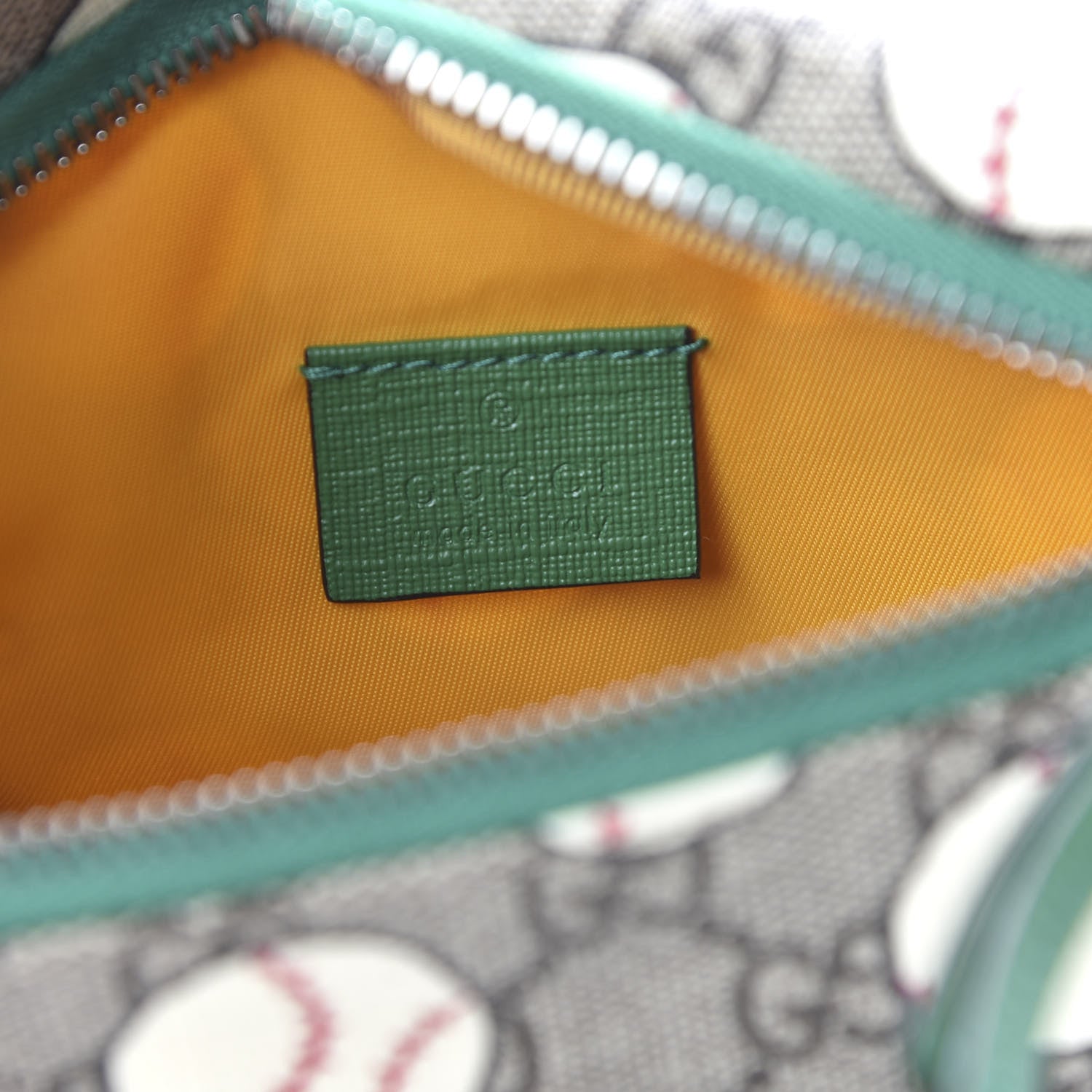 Gucci GG Supreme Monogram Baseballs Web Childrens Belt Bag 8 of 10