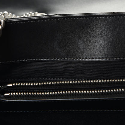 Saint Laurent Calfskin Y Quilted Monogram Large Loulou Chain Satchel Black 9 of 9