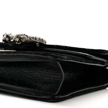 Gucci Velvet Skipper Crystal GG Monogram Small Dionysus Shoulder Bag Black Black Diamond 10 of 12