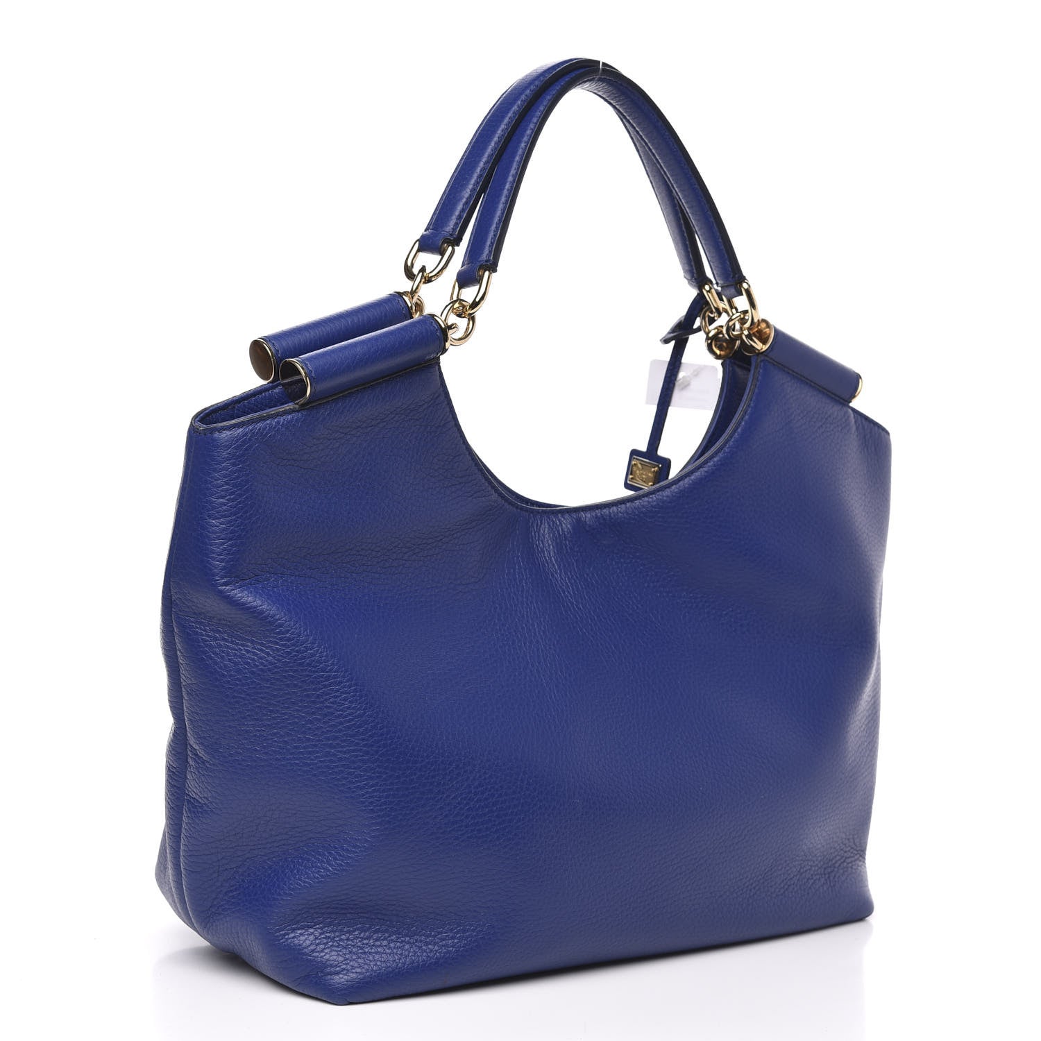 Dolce & Gabbana Soft Grain Calfskin Medium Tote Blue 3 of 9