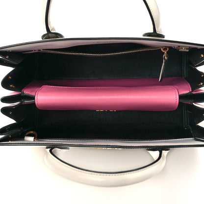 Prada Saffiano City Calfskin Medium Bibliothèque Top Handle Bianco Begon 5 of 11